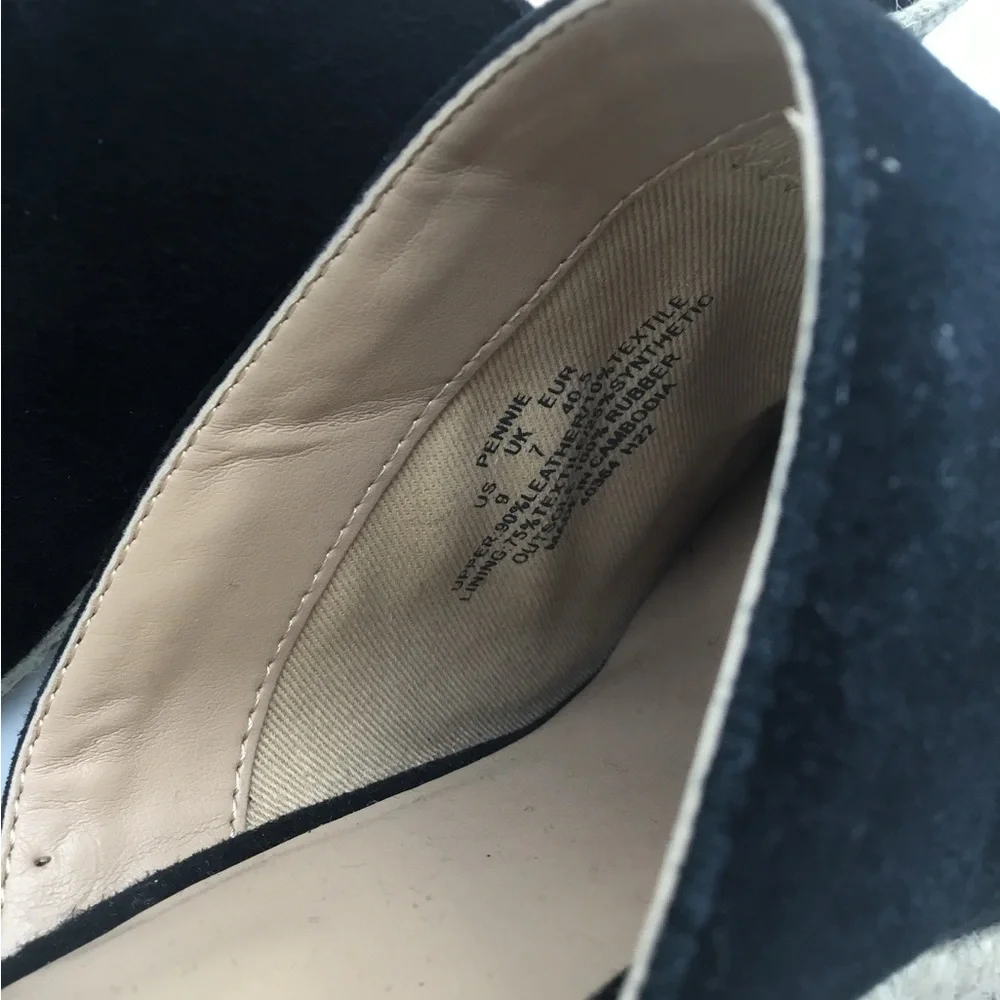 Ralph Lauren‎ Pennie Black Suede Espadrille Wedge Mule